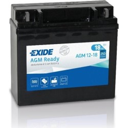 Bateria de mota Exide AGM12-18 12V 18Ah 250A AGM - 1